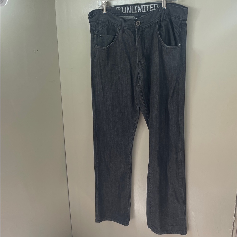 72 + unLimited Men’s Black Straight Jeans